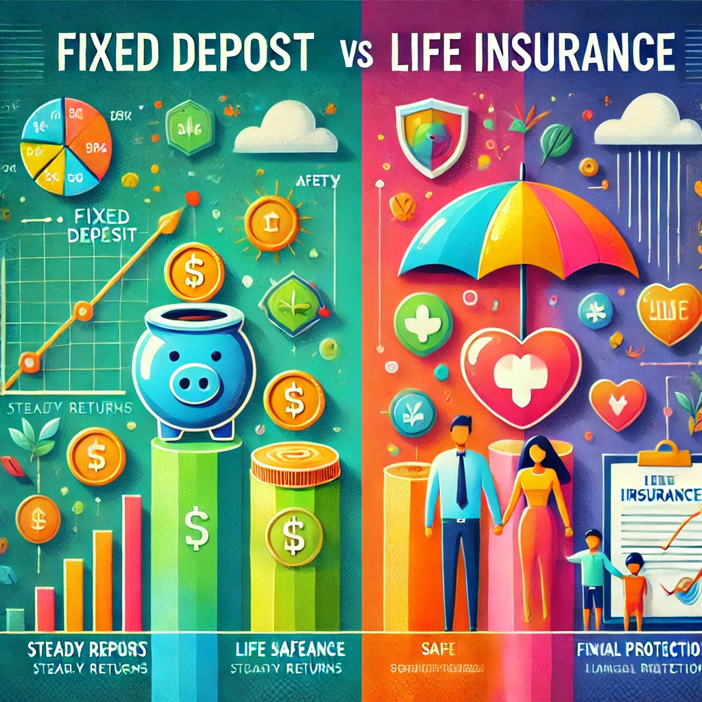 fixed deposit vs life insurance​